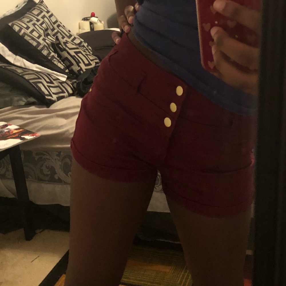 Maroon shorts